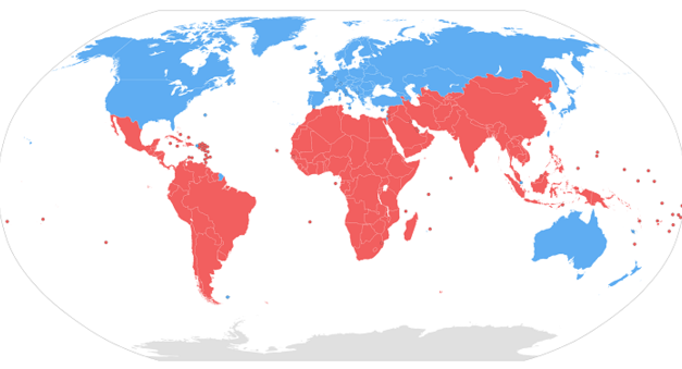 Sul/Norte, países em desenvolvimento/países desenvolvidos: que significa tudo isso? Por CADTM